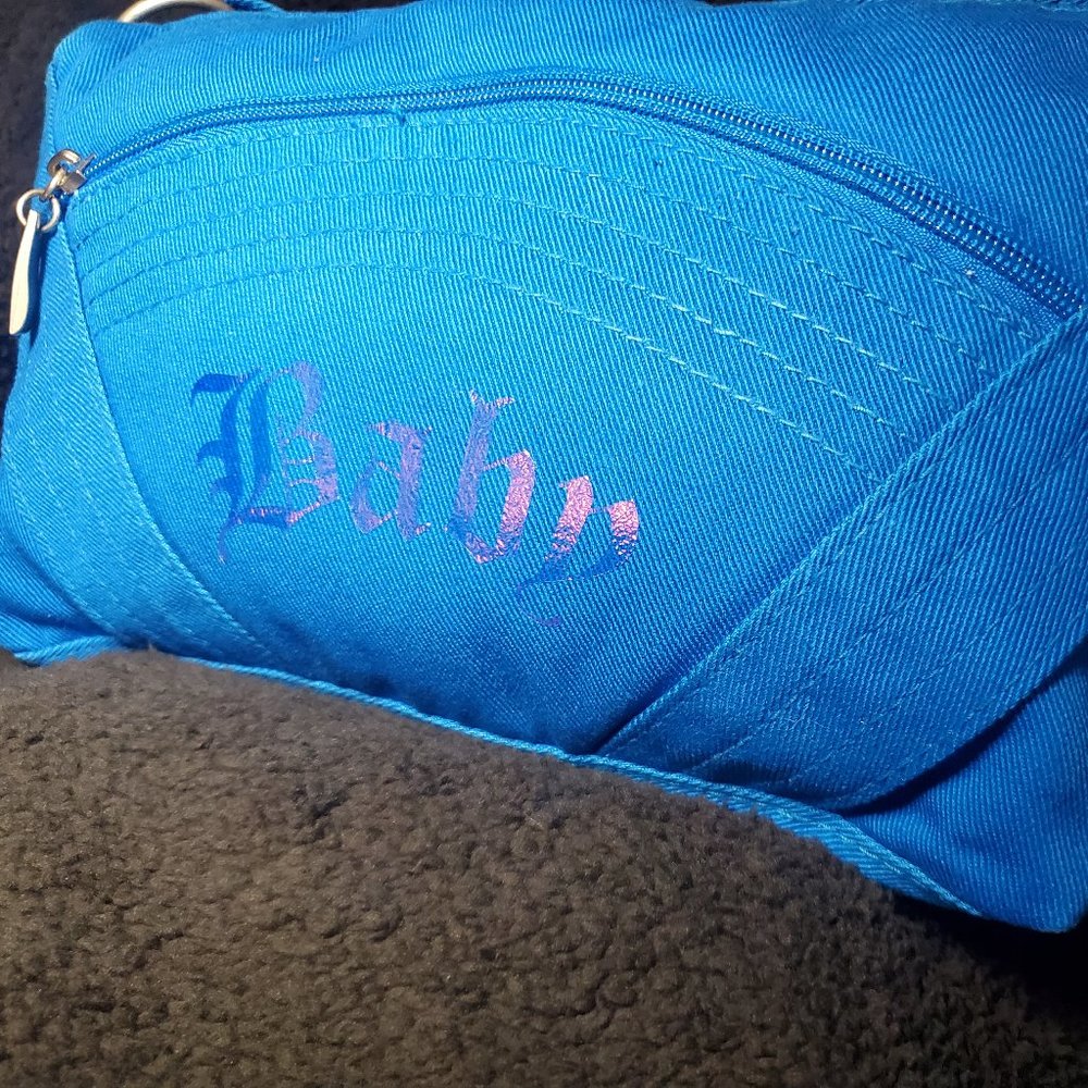 (BRAND NEW) - Blue Babygirl- Holograhic Logo ~ Over-Shoulder Bag(Small Business)